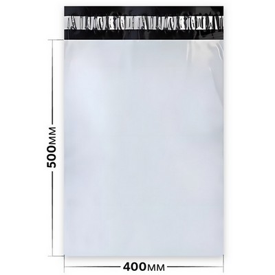 Курьерский пакет 400х500+40мм, без кармана 50 мкм - фото 57656