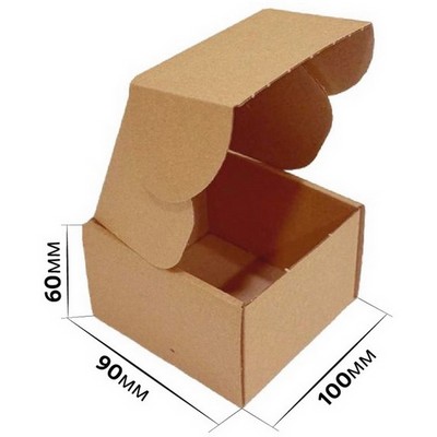 Самосборная картонная коробка 100x90x60 мм, короб из микрогофрокартона Т11 - фото 57807
