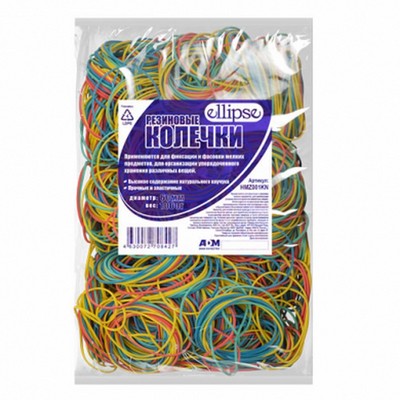 Резиновые колечки для денег 60 мм ( 200 грамм упаковка) цвет MIX - фото 58054