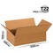 Коробка картонная 200x120x120 мм гофрокартон Т22, Бурый - фото 57877